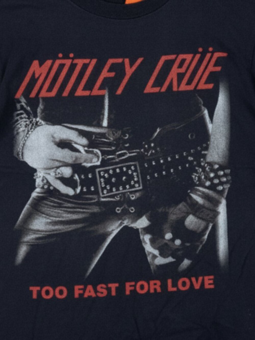 Motley Crue Too Fast For Love Graphic T-Shirt, Vintage Glam Metal Band Tee, - Picture 2 of 3